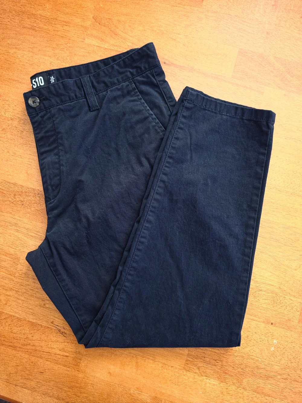 Under 510 Men's Black Washed Tapered Chino Pants.  34x26